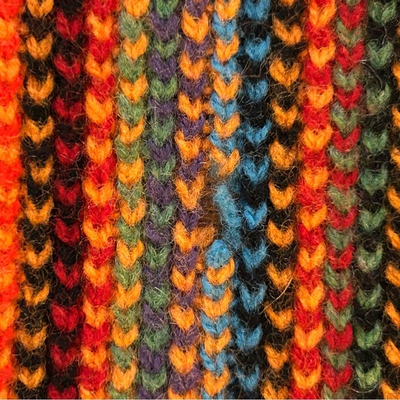 Johnston’s striped Scottish Wool Scarf - Picture 12 of 14